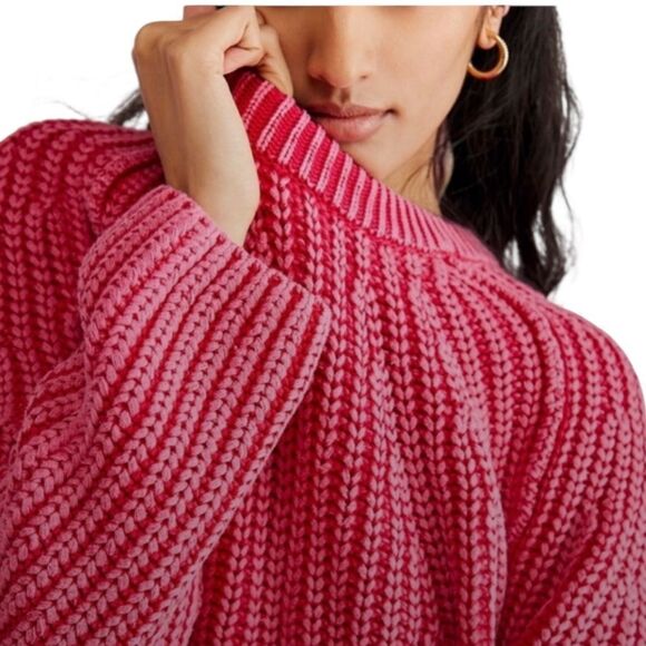 Free People Take Me Home Sweater in Pink S - Picture 2 of 7